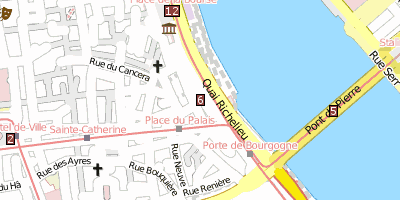 Stadtplan Porte Cailhau Bordeaux