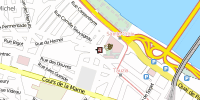 Sainte-Croix  Bordeaux Stadtplan